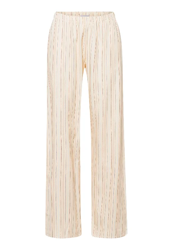 Loungy Nights Cotton Flannel Pajama Pants | Multicolor Stripe 76486-2395 Slim-Fit Khaki Pants