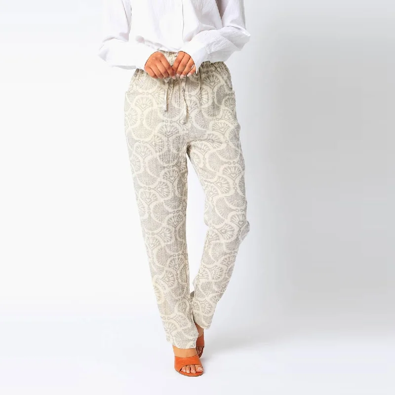 Double Gauze Pants (Grey) Elegant Trouser Pants
