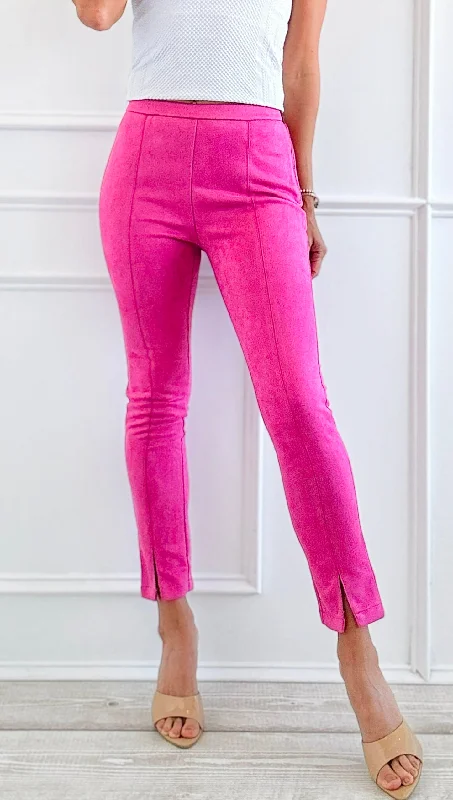 Splendid Slit Front Pants Soft Sweatpants Style