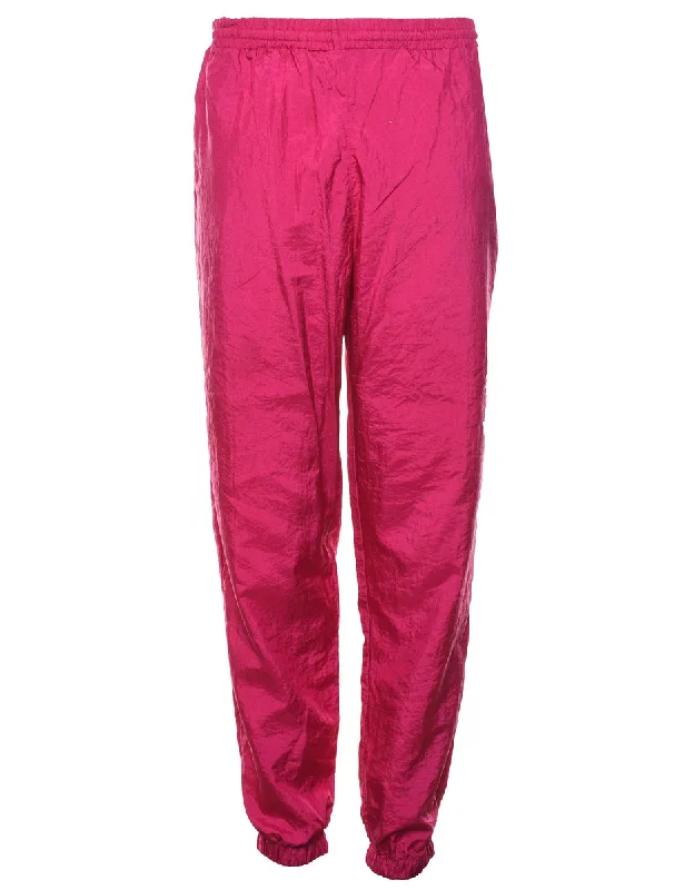 Hot Pink Track Pants - W30 L30 Classic Pleated Pants
