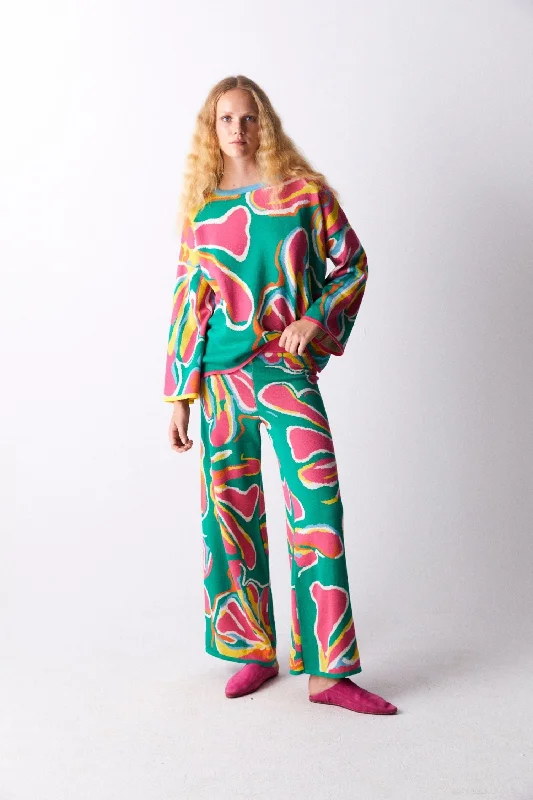 Jane Knit Pants Comfortable Cargo Pants