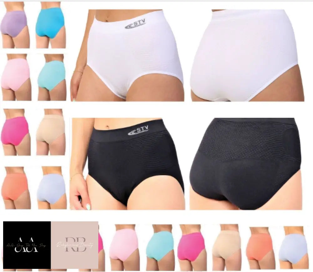 Ladies Seamless Slimming Tummy Control Pants Magic Shaper Knickers STV Briefs Chic Slim Fit Pants