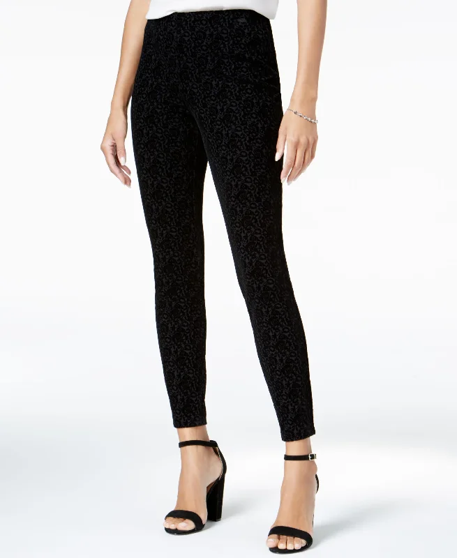 Maison Jules Flocked Skinny Pants Fashionable Work Pants