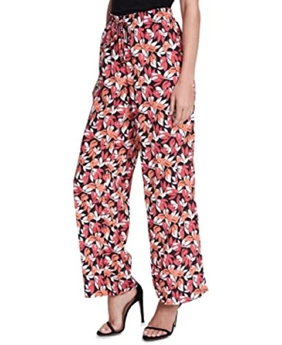 Printed Wide-Leg Pants Comfy Cargo Trousers