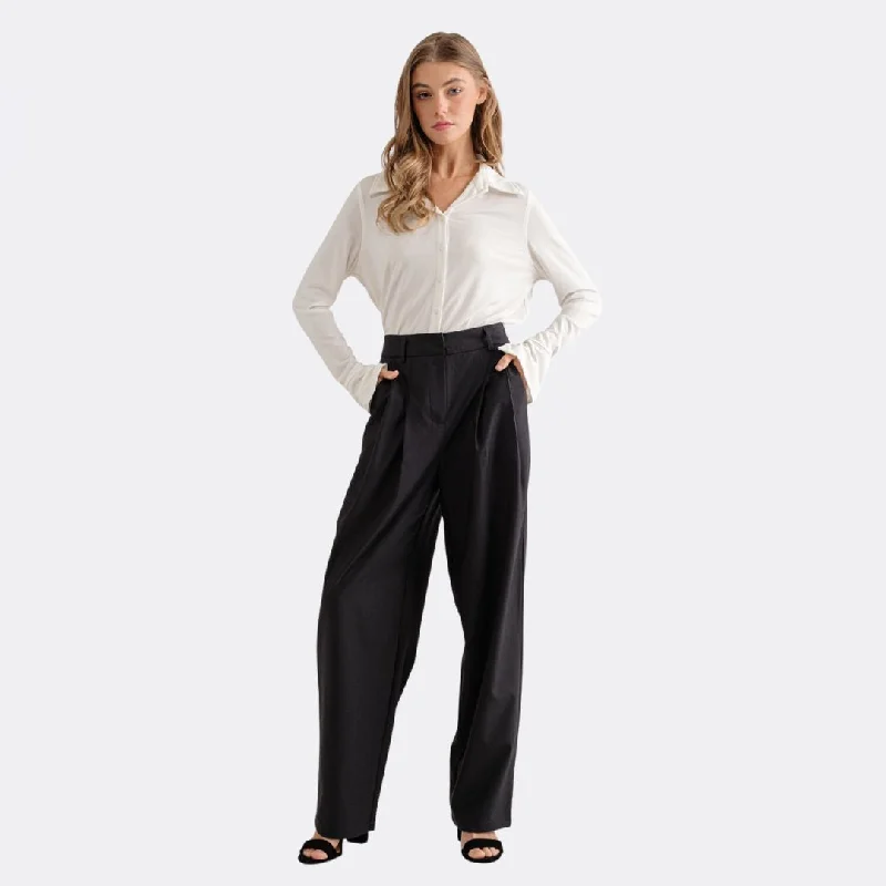 Stella Pants (Melange Grey) Classic Flared Pants
