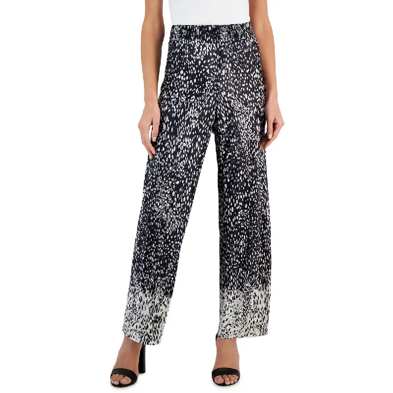 Studio by JPR Womens High Rise Pleated Wide Leg Pants High-Waist Trousers