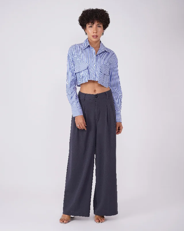 TWO PLEATED KOREAN PANTS - STRETCHABLE Casual Track Pants