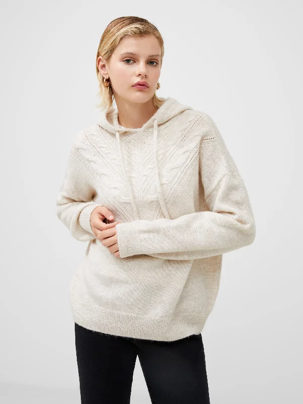 Cable Knit Chevron Hoodie