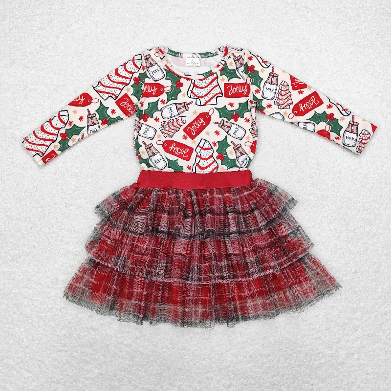 GT0325+GLK0033 Christmas Tree cookie Milk long sleeve skirt set corduroy skirt comfortable GT0325+GLK0033 Christmas Tree cookie Milk long sleeve skirt set corduroy skirt comfortable