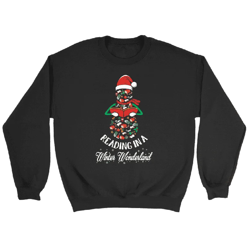 "Reading in a winter wonderland" Sweatshirt