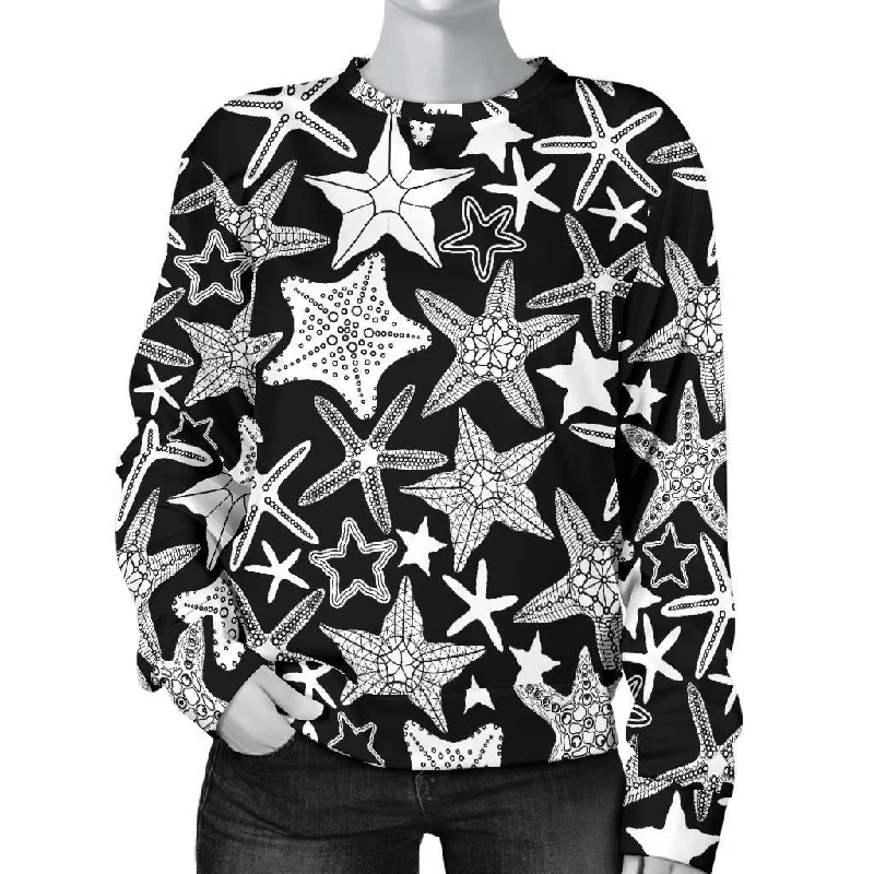 Starfish Print Pattern Women's Sweatshirt