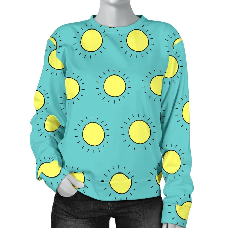 Sun Cute Pattern Print Women's Sweatshirt