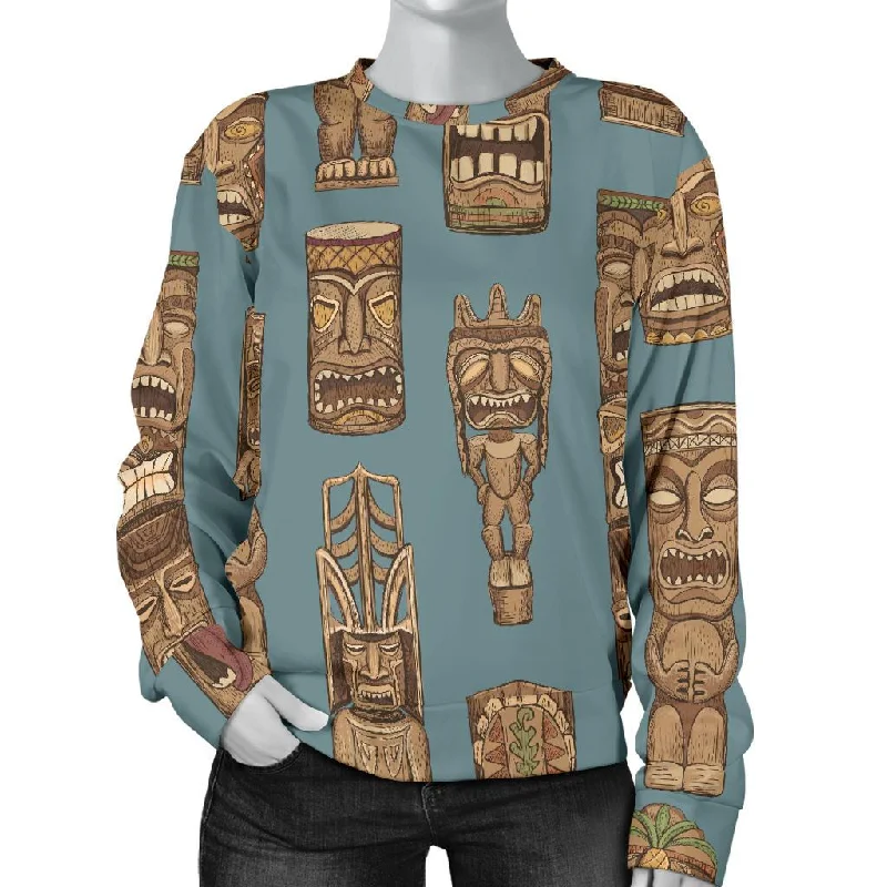 Totem Aztec Pattern Print Women's Sweatshirt