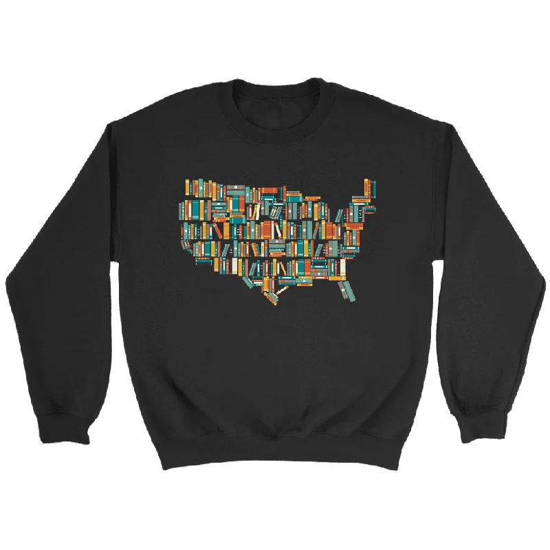 "USA Bookish Map" Sweatshirt