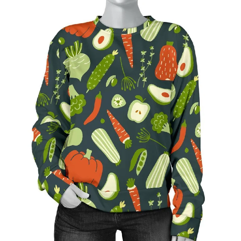 Vegan Pattern Print Women's Sweatshirt