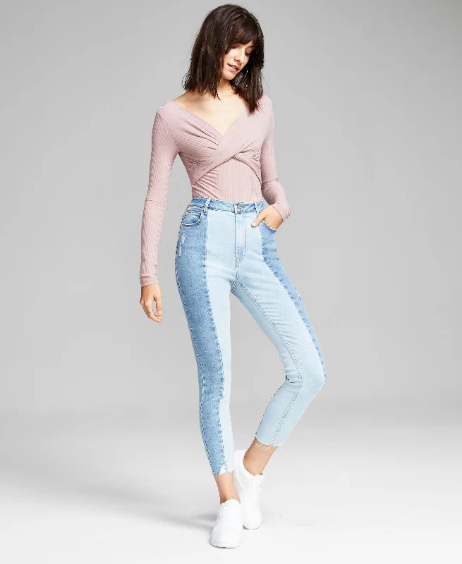 And Now This Womens Perfect Zip Fly Skinny Jeans