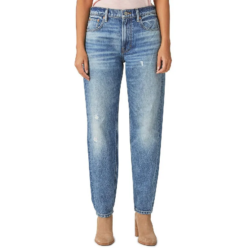 Lucky Brand Womens Relaxed Whisker Wash Straight Leg Jeans