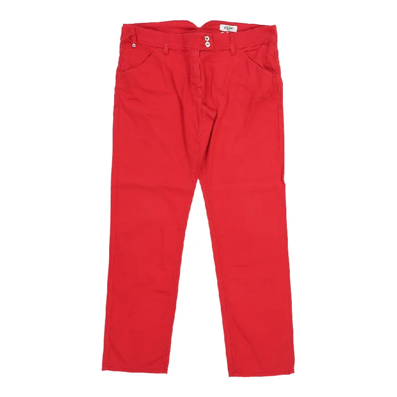 Moschino Jeans Jeans - 34W UK 12 Red Cotton