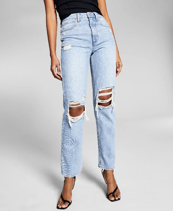 Now This Womens Ultra High Rise Straight Jeans