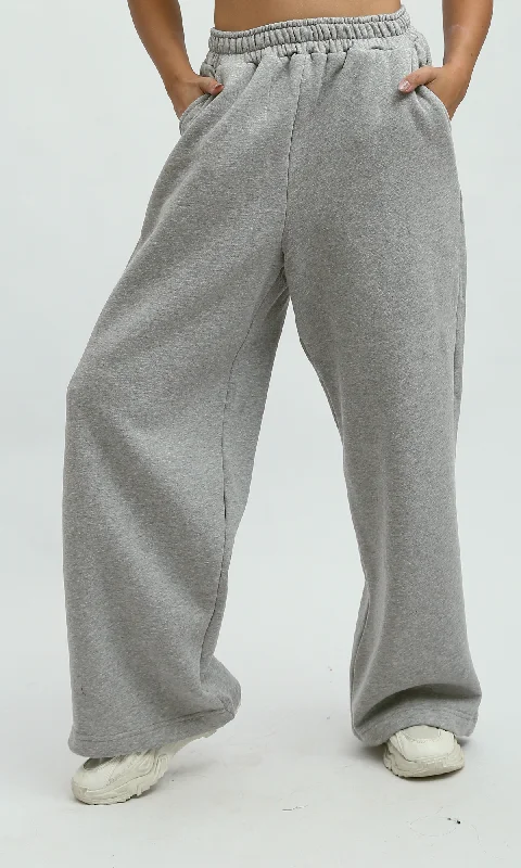 O199400 Heather Grey Cotton Jogger Pants