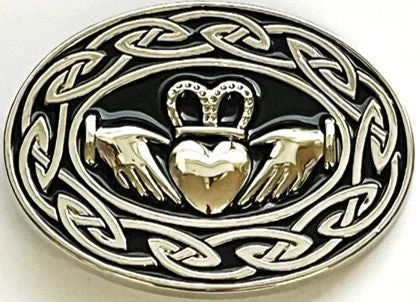 Pant Belt Buckle - Celtic Claddagh