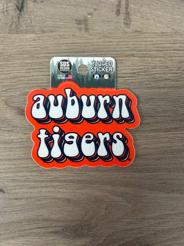 AU Tigers Stacked Bubble