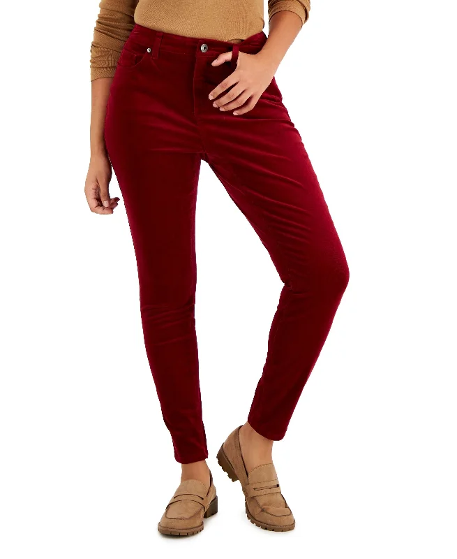 Style & Co Womens Curvy Fit Corduroy Skinny Pants