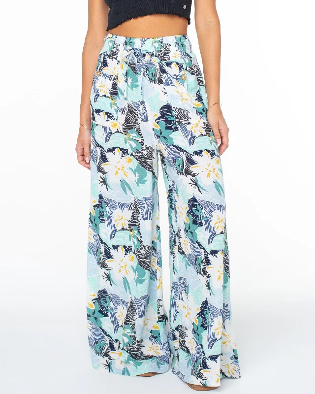 Sunset Daze Wide Leg Pants - Infinity Blue