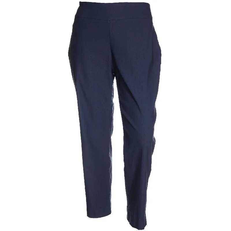 Charter Club Blue Pull-On Slim Leg Tummy Slimming Classic Fit Pants