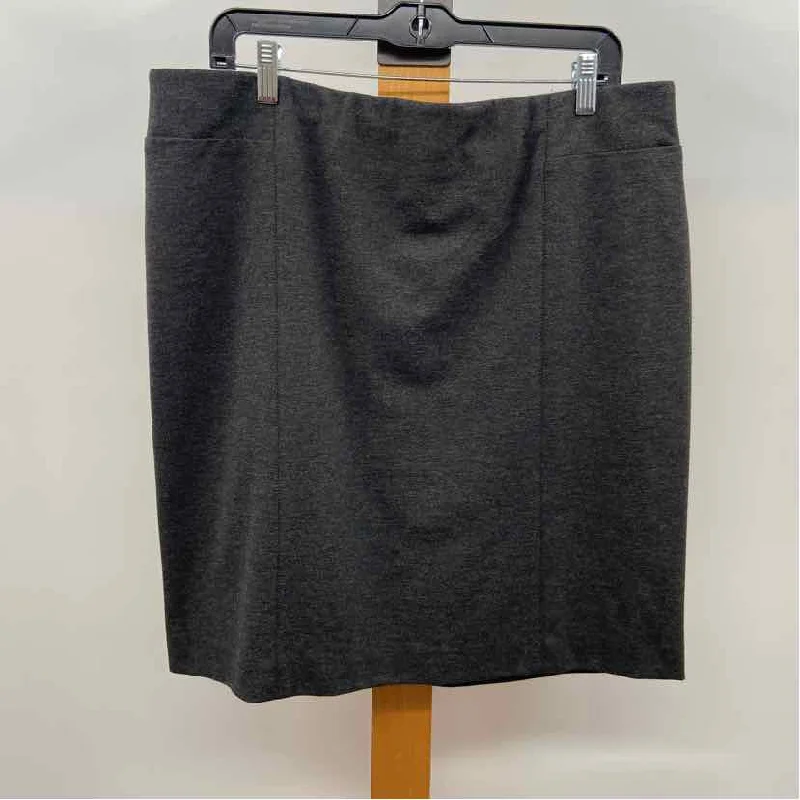 JJill Women's Size L Charcoal Heathered Skirt