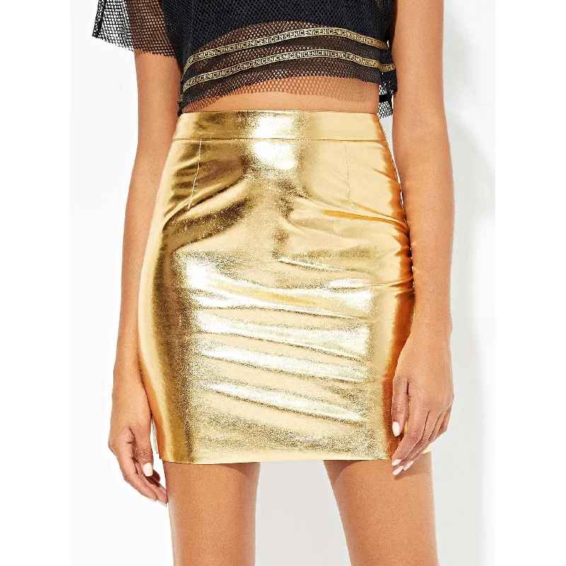 Gold Metallic Skirt