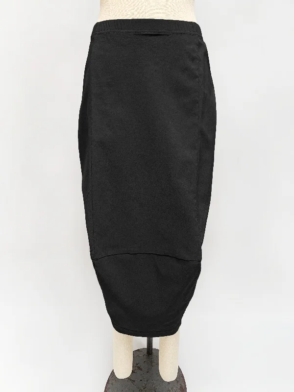 Rundholz Black Label Seamed Technical Skirt in Black