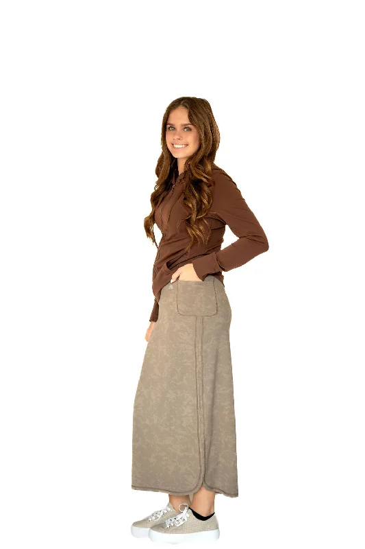 Sport Pocket Skirt 35"-Smoke Brown