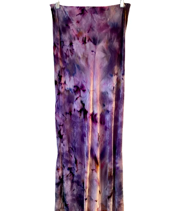 VH-1018  Silk Velvet Tie Dyed Skirt