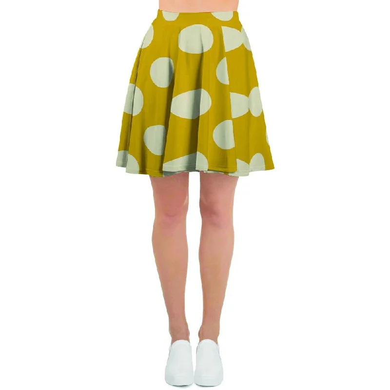 Yellow Polka Dot Women's Skirt